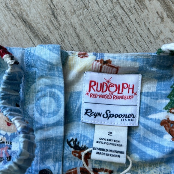 Reyn Spooner (Christmas) Rudolph the Red-Nosed Reindeer Toddler dress - Picture 4 of 4